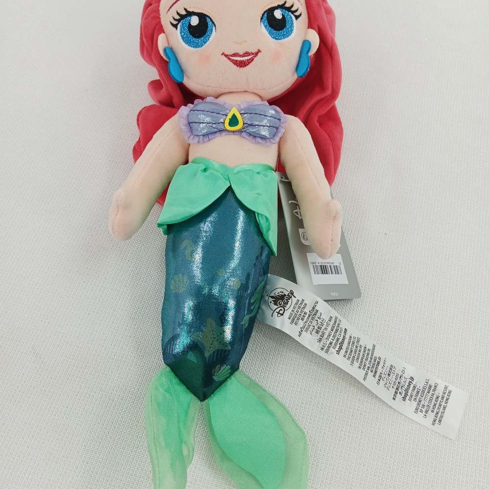 Disney Parks The Little Mermaid Ariel Plush Doll NEW A2S8